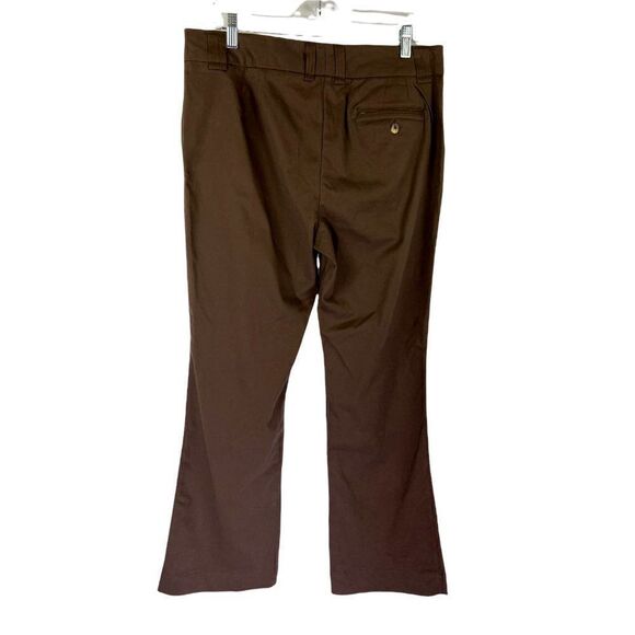 Living Planet Cotton Pants 12 Brown Womens Eco Organic Stretch Wide Leg New - Picture 2 of 7